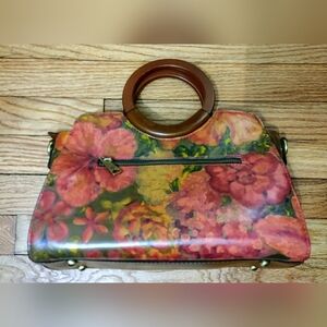🌼Patricia Nash: Leather Lyon Satchel, Floral Oil Painting Collection